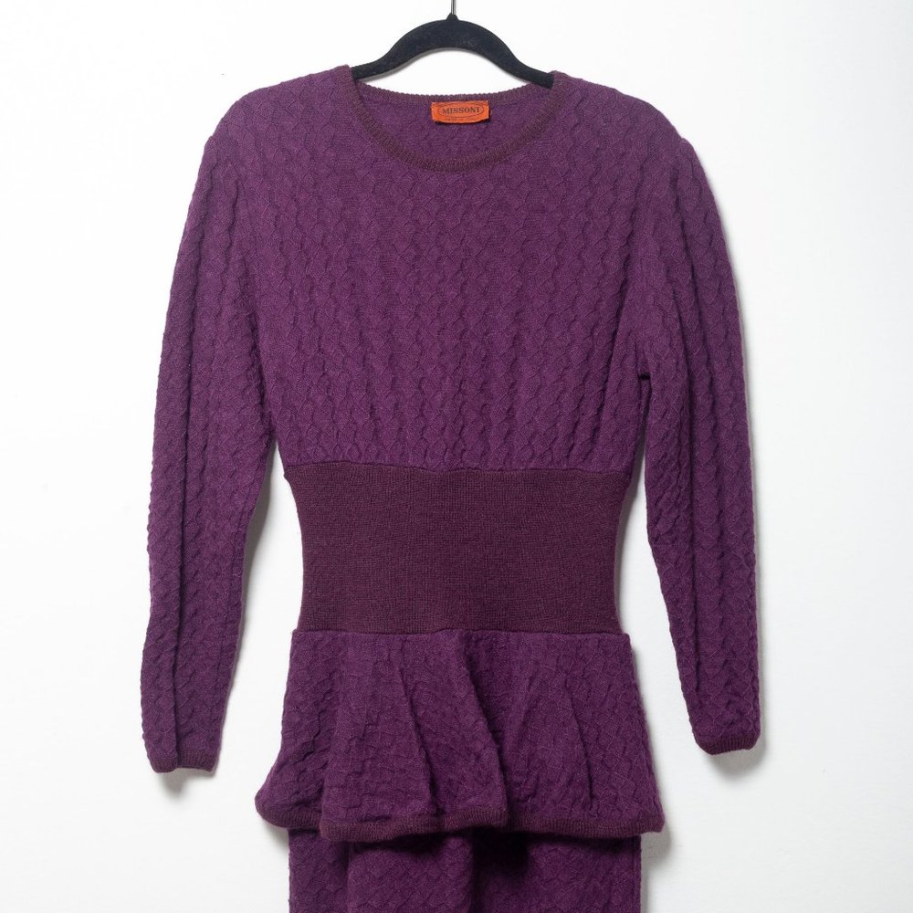 Missoni Sweater Dress with Peplum